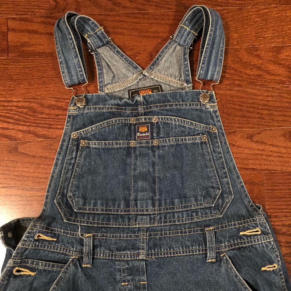 VINTAGE ROUTE 66 Long Overalls!